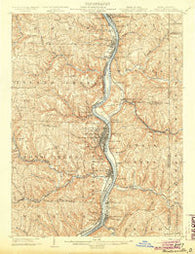 Steubenville West Virginia Historical topographic map, 1:62500 scale, 15 X 15 Minute, Year 1904