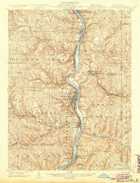 Steubenville West Virginia Historical topographic map, 1:62500 scale, 15 X 15 Minute, Year 1904