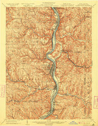 Steubenville West Virginia Historical topographic map, 1:62500 scale, 15 X 15 Minute, Year 1904