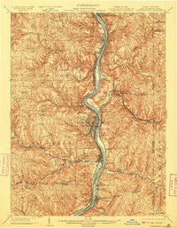 Steubenville West Virginia Historical topographic map, 1:62500 scale, 15 X 15 Minute, Year 1904