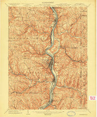 Steubenville West Virginia Historical topographic map, 1:62500 scale, 15 X 15 Minute, Year 1904