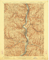 Steubenville West Virginia Historical topographic map, 1:62500 scale, 15 X 15 Minute, Year 1904
