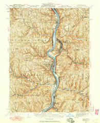 Steubenville West Virginia Historical topographic map, 1:62500 scale, 15 X 15 Minute, Year 1935