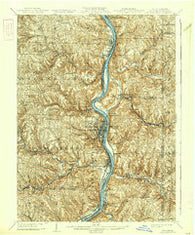 Steubenville West Virginia Historical topographic map, 1:62500 scale, 15 X 15 Minute, Year 1904