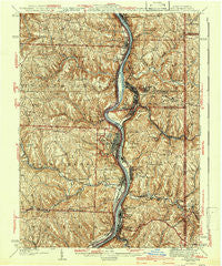 Steubenville West Virginia Historical topographic map, 1:62500 scale, 15 X 15 Minute, Year 1942