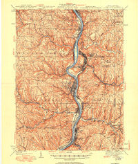 Steubenville West Virginia Historical topographic map, 1:62500 scale, 15 X 15 Minute, Year 1942
