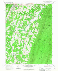 Stotlers Crossroads West Virginia Historical topographic map, 1:24000 scale, 7.5 X 7.5 Minute, Year 1958