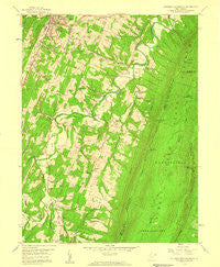 Stotlers Crossroads West Virginia Historical topographic map, 1:24000 scale, 7.5 X 7.5 Minute, Year 1958