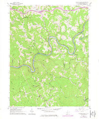 Strange Creek West Virginia Historical topographic map, 1:24000 scale, 7.5 X 7.5 Minute, Year 1965
