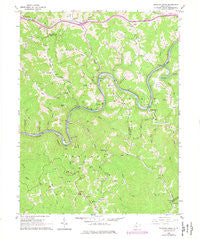 Strange Creek West Virginia Historical topographic map, 1:24000 scale, 7.5 X 7.5 Minute, Year 1965