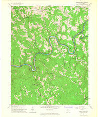 Strange Creek West Virginia Historical topographic map, 1:24000 scale, 7.5 X 7.5 Minute, Year 1965