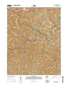 Strange Creek West Virginia Current topographic map, 1:24000 scale, 7.5 X 7.5 Minute, Year 2016
