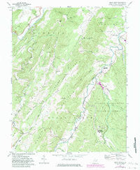 Sugar Grove West Virginia Historical topographic map, 1:24000 scale, 7.5 X 7.5 Minute, Year 1969
