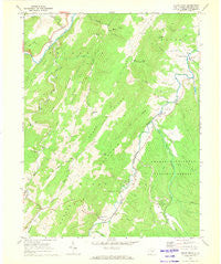 Sugar Grove West Virginia Historical topographic map, 1:24000 scale, 7.5 X 7.5 Minute, Year 1969