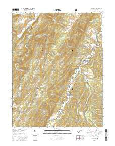 Sugar Grove West Virginia Current topographic map, 1:24000 scale, 7.5 X 7.5 Minute, Year 2016