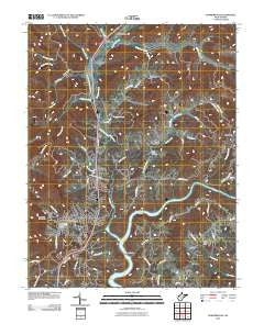 Summersville West Virginia Historical topographic map, 1:24000 scale, 7.5 X 7.5 Minute, Year 2010