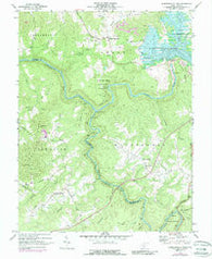 Summersville Dam West Virginia Historical topographic map, 1:24000 scale, 7.5 X 7.5 Minute, Year 1969
