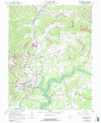 Summersville West Virginia Historical topographic map, 1:24000 scale, 7.5 X 7.5 Minute, Year 1967