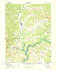 Summersville West Virginia Historical topographic map, 1:24000 scale, 7.5 X 7.5 Minute, Year 1967