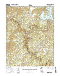 Summersville Dam West Virginia Current topographic map, 1:24000 scale, 7.5 X 7.5 Minute, Year 2016