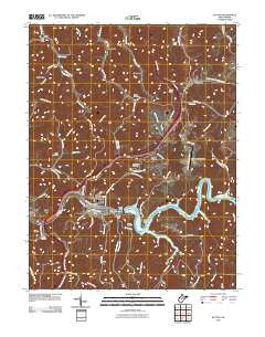 Sutton West Virginia Historical topographic map, 1:24000 scale, 7.5 X 7.5 Minute, Year 2010
