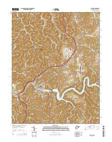 Sutton West Virginia Historical topographic map, 1:24000 scale, 7.5 X 7.5 Minute, Year 2014