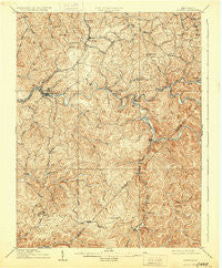 Sutton West Virginia Historical topographic map, 1:62500 scale, 15 X 15 Minute, Year 1910