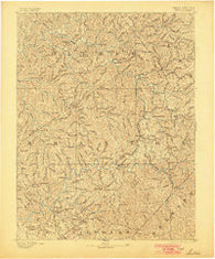 Sutton West Virginia Historical topographic map, 1:125000 scale, 30 X 30 Minute, Year 1893