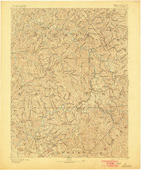 Sutton West Virginia Historical topographic map, 1:125000 scale, 30 X 30 Minute, Year 1893
