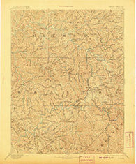 Sutton West Virginia Historical topographic map, 1:125000 scale, 30 X 30 Minute, Year 1893