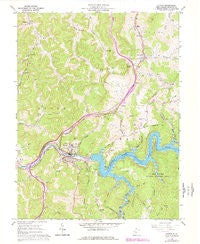 Sutton West Virginia Historical topographic map, 1:24000 scale, 7.5 X 7.5 Minute, Year 1967