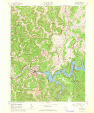 Sutton West Virginia Historical topographic map, 1:24000 scale, 7.5 X 7.5 Minute, Year 1967
