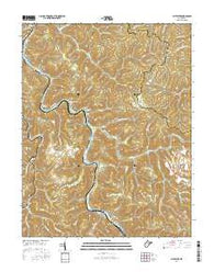Sylvester West Virginia Current topographic map, 1:24000 scale, 7.5 X 7.5 Minute, Year 2016