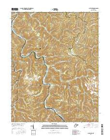 Sylvester West Virginia Current topographic map, 1:24000 scale, 7.5 X 7.5 Minute, Year 2016