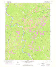 Sylvester West Virginia Historical topographic map, 1:24000 scale, 7.5 X 7.5 Minute, Year 1965
