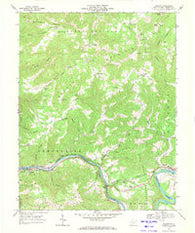 Talcott West Virginia Historical topographic map, 1:24000 scale, 7.5 X 7.5 Minute, Year 1968