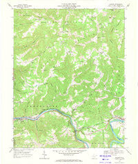 Talcott West Virginia Historical topographic map, 1:24000 scale, 7.5 X 7.5 Minute, Year 1968