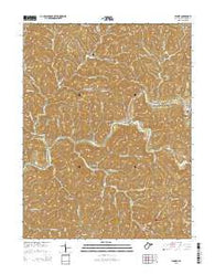 Tanner West Virginia Historical topographic map, 1:24000 scale, 7.5 X 7.5 Minute, Year 2014