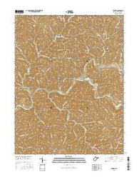 Tanner West Virginia Current topographic map, 1:24000 scale, 7.5 X 7.5 Minute, Year 2016