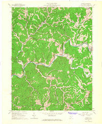 Tanner West Virginia Historical topographic map, 1:24000 scale, 7.5 X 7.5 Minute, Year 1965