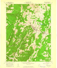 Terra Alta West Virginia Historical topographic map, 1:24000 scale, 7.5 X 7.5 Minute, Year 1959
