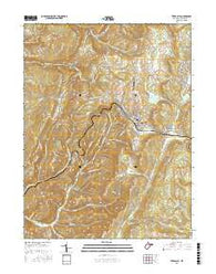 Terra Alta West Virginia Current topographic map, 1:24000 scale, 7.5 X 7.5 Minute, Year 2016