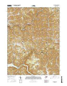 Thornton West Virginia Current topographic map, 1:24000 scale, 7.5 X 7.5 Minute, Year 2016
