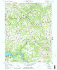 Thornton West Virginia Historical topographic map, 1:24000 scale, 7.5 X 7.5 Minute, Year 1958