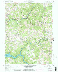 Thornton West Virginia Historical topographic map, 1:24000 scale, 7.5 X 7.5 Minute, Year 1958
