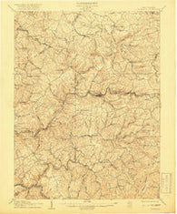 Thornton West Virginia Historical topographic map, 1:62500 scale, 15 X 15 Minute, Year 1907