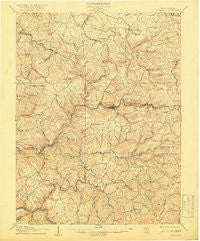 Thornton West Virginia Historical topographic map, 1:62500 scale, 15 X 15 Minute, Year 1907