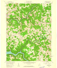 Thornton West Virginia Historical topographic map, 1:24000 scale, 7.5 X 7.5 Minute, Year 1958