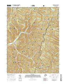 Thornwood West Virginia Current topographic map, 1:24000 scale, 7.5 X 7.5 Minute, Year 2016