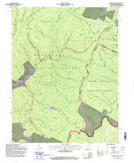 Thornwood West Virginia Historical topographic map, 1:24000 scale, 7.5 X 7.5 Minute, Year 1995